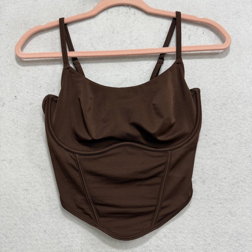 Victoria's Secret Brown Crop Bustier Top